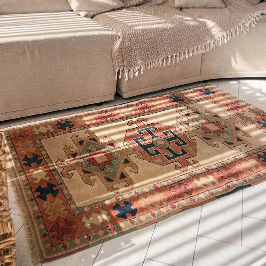 Anzaf El Dokuma Kars Halısı