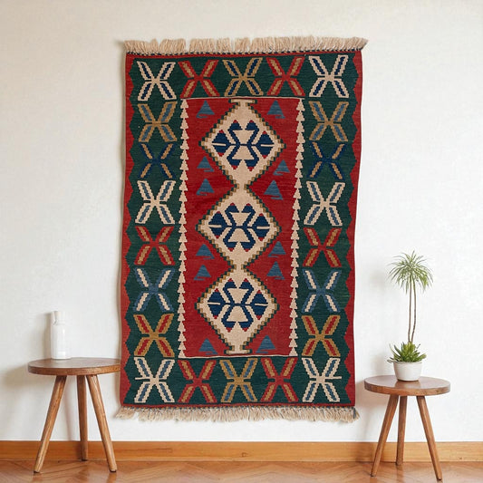 Pepuza El Dokuma Uşak Kilim